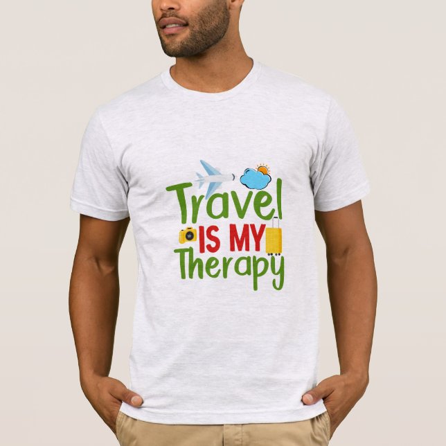 Camiseta Viagem Therapy and Inspiration, Lifetime Adventure (Frente)