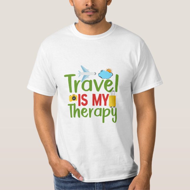 Camiseta Viagem Therapy and Inspiration, Lifetime Adventure (Frente)
