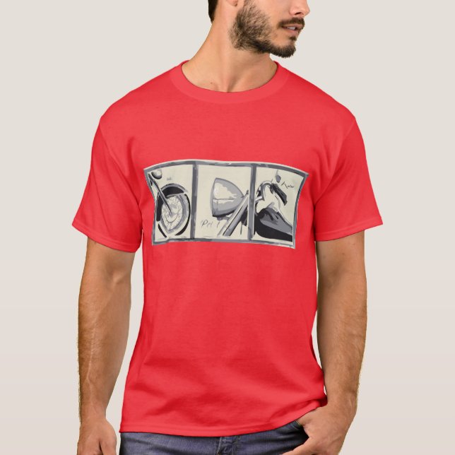 Camiseta Viagem Tic da motocicleta (Frente)
