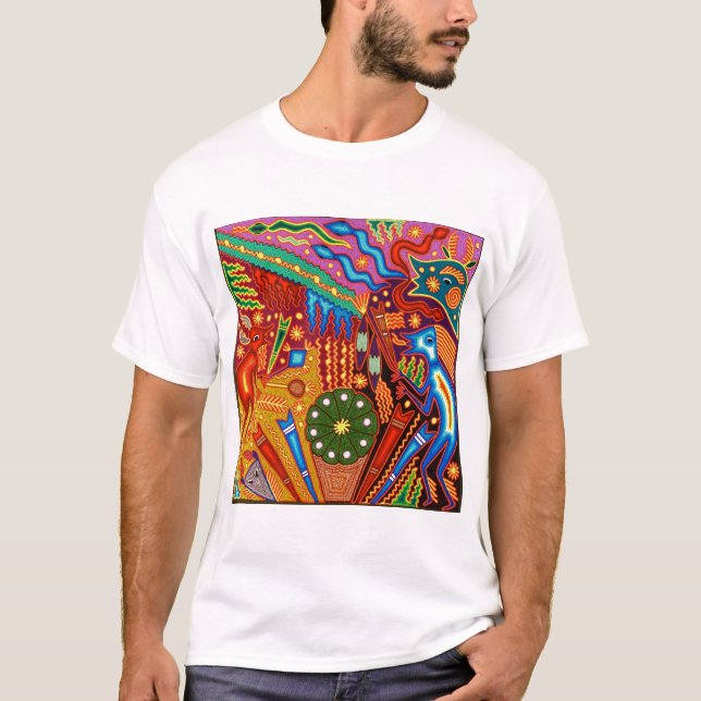 Camiseta Viagem tribal maia mexicano de Boho da arte de (Frente)