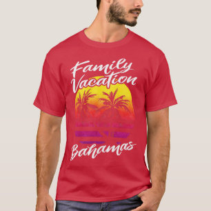 Camiseta Viagem Tropical de Férias Férias das Bahamas