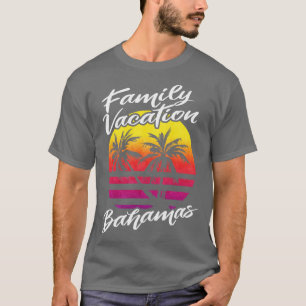 Camiseta Viagem Tropical de Férias Férias das Bahamas