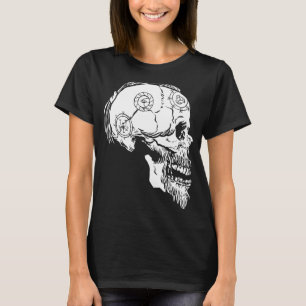 Camiseta Viagem Valhalla Crânio Mito Norse Cabelo Travado