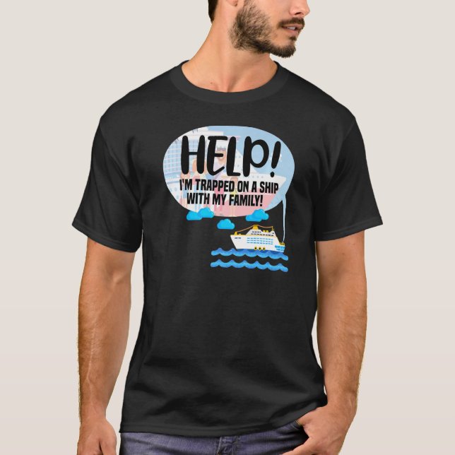 Camiseta Viagem Viagem R de Férias Familiares de Navios de  (Frente)