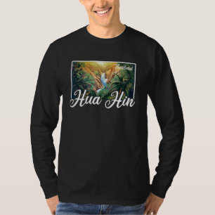 Camiseta Viagem Vintage Tailândia Ásia Férias Tailandês Hua