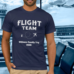 Camiseta Viagem Voo Equipe Família Férias Despedida de Solt