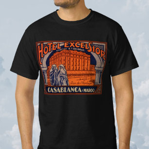 Camiseta Viagens Antigas, Casablanca no Marrocos, África