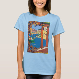 Camiseta Viagens Antigas, Riviera Francesa Mar Mediterrâneo
