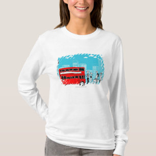 Camiseta Viagens ao trabalho que esperam no paragem do