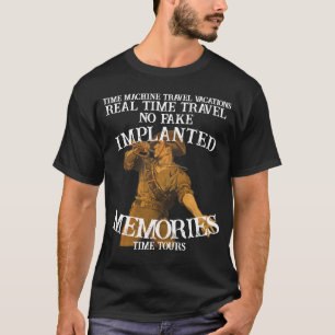 Camiseta Viagens de Férias com Máquina do Tempo Memórias Re
