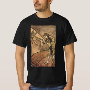 Camiseta Viagens de Gulliver Vintage por Arthur Rackham