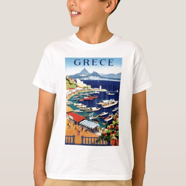 Camiseta Viagens vintage Atenas Grécia (Frente)
