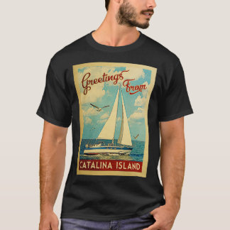 Camiseta Viagens vintage da ilha Catalina