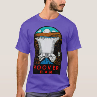 Camiseta Viagens vintage de barragem Hoover