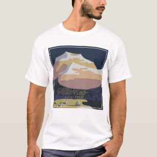 Camiseta Viagens vintage de Poster Viagem de de para Montan