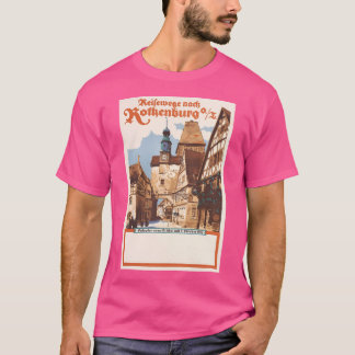 Camiseta Viagens vintage de Rothenburg