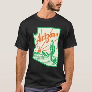 Camiseta Viagens vintage do Cactus arizona