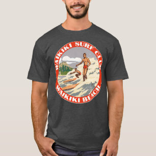 Camiseta Viagens vintage do Clube de Surf Waikiki Estilo So