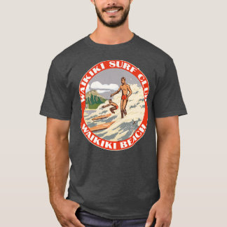 Camiseta Viagens vintage do Clube de Surf Waikiki Estilo So
