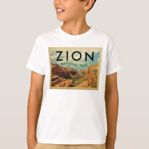 Camiseta Viagens vintage do parque nacional de Zion
