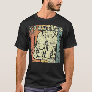 Camiseta Viagens vintage do viajante diferente