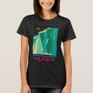 Camiseta Viagens vintage, Glaciar Taku, Alasca