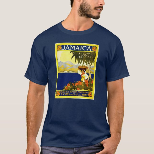 Camiseta Viagens vintage: Jamaica T-Shirt (Frente)