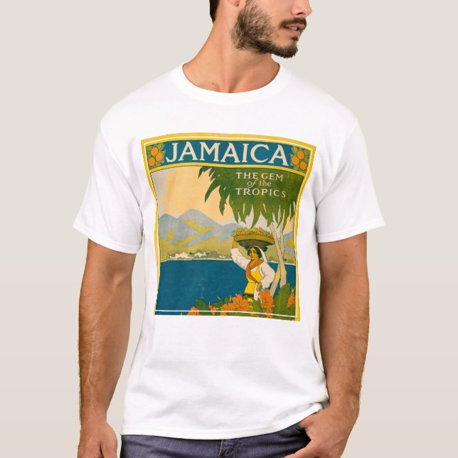 Camiseta Viagens vintage Para A Jamaica (Frente)