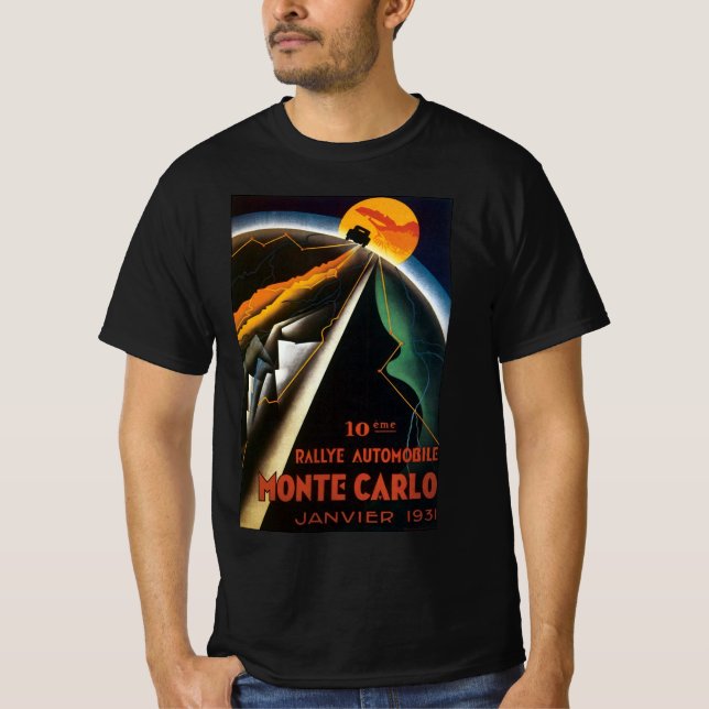 Camiseta Viagens vintage para a manifestação automática Mon (Frente)