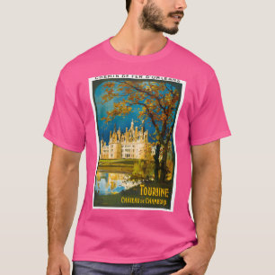Camiseta Viagens vintage Por Rail E Para A Touraine France