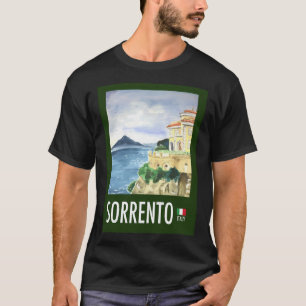 Camiseta Viagens vintage Poster de Sorrento