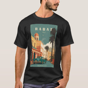 Camiseta Viagens vintage Rabat Marrocos