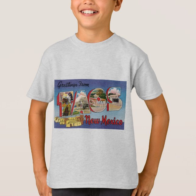 Camiseta Viagens vintage - TAOS, NEW MEXICO (Frente)