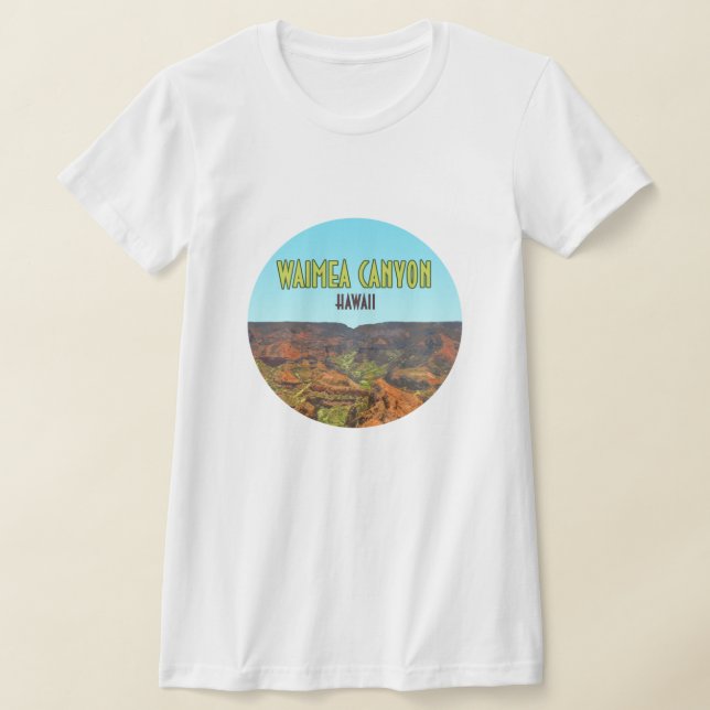 Camiseta Viagens vintage Waimea Canyon Kauai Hawaii (Postura )