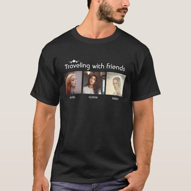 Camiseta Viajando com amigos (Frente)