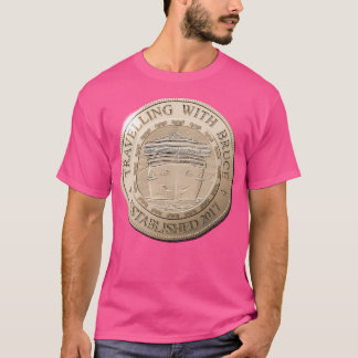 Camiseta Viajando Com O Logotipo Bruce Coin
