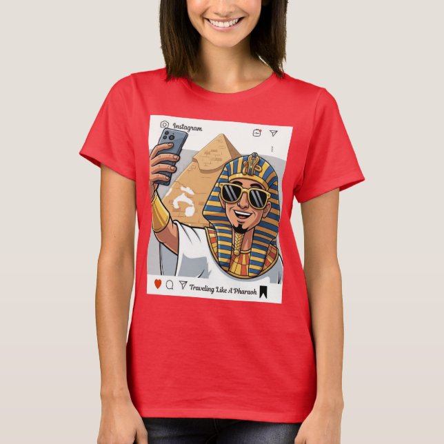 Camiseta Viajando Como um Faraó (Frente)