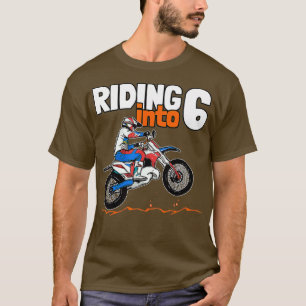 Camiseta Viajando em 6 Crianças de bicicleta de saia com 6
