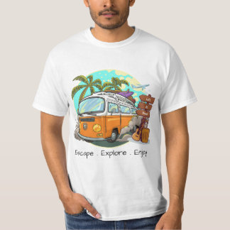 Camiseta Viajando longe, respirando mais fundo