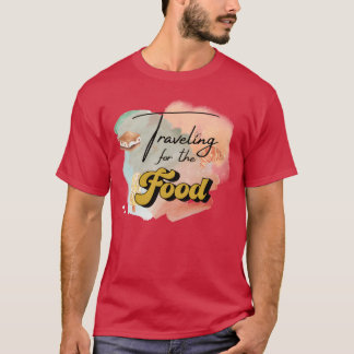Camiseta Viajando pelo presente de comida