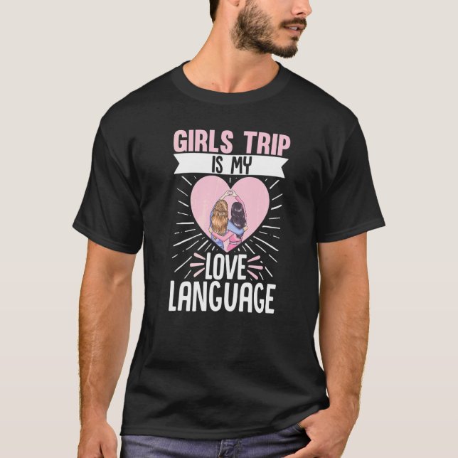 Camiseta Viajante De Férias De Voo Raparigas Trip É Meu Amo (Frente)
