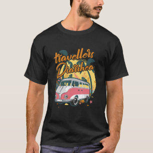 Camiseta Viajante Diarrhea Caravan Viagem Viajando