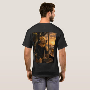 Camiseta Viajante do Aeroporto Golden Retriever