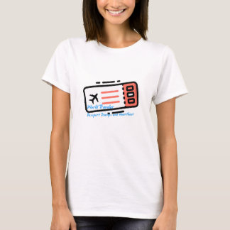 Camiseta Viajante do Mundo: Cartazes de Passaporte e Batime