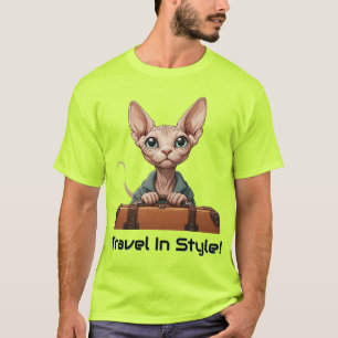 Camiseta Viajante Gatinho Fofo – Presente para Amantes de G