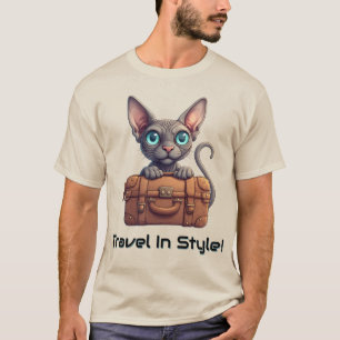 Camiseta Viajante Gatinho Fofo – Presente para Amantes de G