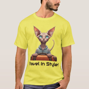 Camiseta Viajante Gatinho Fofo – Presente para Amantes de G