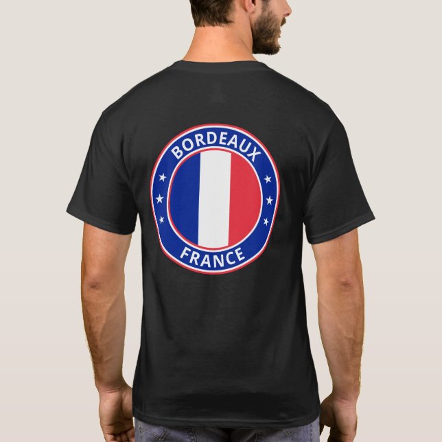 Camiseta Viajante Global - Cidade, França (Editar) T-Shirt (Verso)