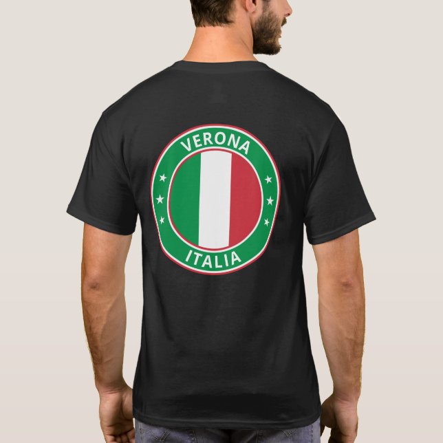 Camiseta Viajante Global - Cidade, Itália (Editar) (Verso)