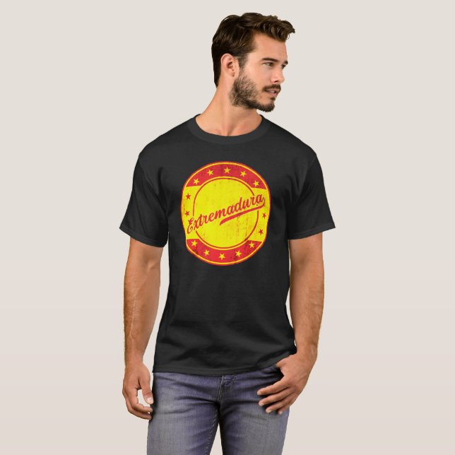 Camiseta Viajante global - Extremadura, Espanha (Frente Completa)